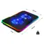 Evolveo CoolPro schwarz / Kühlpad für Laptops bis 17 Zoll / 2 × 125-mm-Lüfter / RGB-Hintergrundbeleuchtung