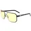 Gunnar Büro-/Gaming-Brille NOVATO Onyx - bernsteinfarbene Sonnenbrille / NEUTRALER Fokus
