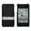 LUXA2 PH4 schwarz / Hülle / iPhone 4 / Leder und Metall / Ständer