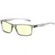 Gunnar Vertex Reader Gray Crystal / Gaming-Brille / bernsteinfarbene Gläser / BLF 65 / Dioptrien +2,5