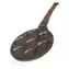 Banquet Granite Brown Smile / Pfannkuchenpfanne / 7 Pfannkuchen / Antihaftbeschichtung / 26 cm