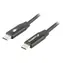 Lanberg USB-C-zu-USB-C-Kabel, schwarz / Daten- und Ladekabel / USB 2.0 / 1,8 m / QC 4.0