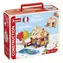 Jeujura Holzbausatz, 85 Teile, Ferienhaus zum Bemalen / ab 5 Jahren