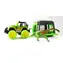 MAC TOYS Jeep Auto mit Anhänger und Dinosaurier / Kunststoff