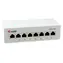 Equip 326521 hellgrau / Patchpanel / Cat6a / 8 Ports / 10 Gbit/s / geschirmt