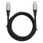 ibox IKUTC schwarz / Datenkabel / USB-C - USB-C / 60 W / 2 m / geflochten