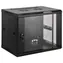 Intellinet 20U 600x600 mm schwarz / Wandschrank / 19" / Glastür / Tragfähigkeit 60 kg