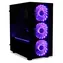 ibox Passion V4 schwarz / PC-Gehäuse / Mini-Tower / RGB-Hintergrundbeleuchtung / Fernbedienung / gehärtetes Glas / 1x USB 3.0