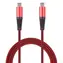 2GO USB-C - USB-C 1 m rot / Daten- und Ladekabel / USB 3.2 Gen 1 / Nylon
