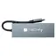 Techly IUSB32C-HUB4HPD grau / USB-C-Hub / USB 3.2 Gen 2 / HDMI / 2x USB-A / Metallgehäuse