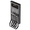 2GO Solar 797371 schwarz / Powerbank / 10.000 mAh / Solarladung / LED-Taschenlampe / Aluminiumgehäuse