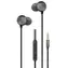 2GO Deluxe Kopfhörer, schwarz/anthrazit, In-Ear, mit Mikrofon und 3,5-mm-Klinkenstecker