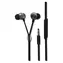 2GO In-Ear-Kopfhörer im Luxus- Zipper-Stil, anthrazit, mit Mikrofon, 3,5-mm-Klinkenstecker, kabelgebunden