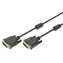 Digitus DVI-D Dual Link schwarz / Anschlusskabel / DVI (24+1) Edelstahl / 3 m / Ferritkern / 2560×1600px