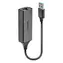 Lindy USB 3.0 Gigabit-Ethernet-Adapter / Netzwerkadapter / USB-A 3.0 / RJ45 / 10/100/1000 Mbit/s / silber