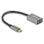 DeLock / Externe Soundkarte USB-C / 2x 3,5-mm-Klinkenbuchse / Mikrofoneingang / 16 Bit / 48 kHz