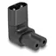 DeLock / Netzteil / IEC 60320 C8 - C7 / abgewinkelt / 250 V / 2,5 A / schwarz