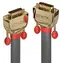 Lindy Gold Line graues DVI-D-Kabel / Dual Link / vergoldete Anschlüsse / 15 m