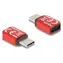DeLock USB-C Datenblocker rot / Adapter / Datenübertragungsblockierung / USB Power Delivery / 240 W