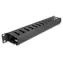 DeLock Kabelmanagement-Panel 19" schwarz / Kabelorganisator / 1 HE / Metall