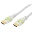 Techly ICOC-HDMI-4-010WH weiß / HDMI-Kabel / High Speed + Ethernet / 1 m / 4K / 18 Gbit/s