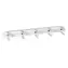 EFB 19" grau / Montageplatte / 1 HE / 5x Kunststoffgriff