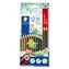 Staedtler Noris Buntstifte / Wachsmalstifte / 12 Farben / sechseckig / WOPEX