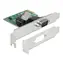DeLock PCIe x1 / Adapter / 1x RS-232 serielle Port / Low Profile / ASIX AX99100