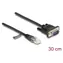 DeLock / Kabel RJ45 auf seriell RS-232 D-Sub9 / Konsole / 0,3 m / schwarz