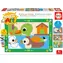 Educa Malen nach Zahlen Bauernhof / 3 Bilder 31 x 21,5 cm / Set mit 5 Farben und Pinsel