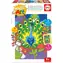 Educa Malen nach Zahlen: Pfau und Papagei / 2 Bilder 20,5 × 15,5 cm / Set mit Rahmen und Pinsel