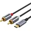 Ugreen USB-C - RCA grau / Audiokabel / Cinch / 1,5 m