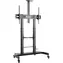 Techly ICA-TR36 schwarz / Bodenständer für Fernseher / 60" - 100" / Tragkraft 100 kg / Neigung -10° bis 5°