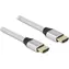 DeLock 85366 silber / HDMI-Kabel / 48 Gbit/s / 8K 60 Hz / 1 m / eARC