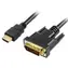 Sharkoon HDMI - DVI-D schwarz / Kabel / 24+1 / 1 m / max. 3840x2400