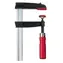 Bessey TPN50S12BE / Temperguss-Schraubzwinge mit Holzgriff / 500 x 120 mm / Spannkraft bis zu 5500 N