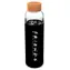 STOR Trinkflasche Friends / Glas, Silikonhülle / 585 ml