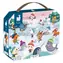 JANOD Puzzle im Koffer „Party im Schnee“ / 36 Teile / 50 x 40 cm