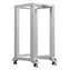 Lanberg Open Rack 22U grau / Rackschrank / 19" / 600×800 mm / Tragfähigkeit 600 kg