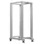 Lanberg Open Rack 32U grau / Offenes Rack / 19" / 600 x 1000 mm / Tragfähigkeit 600 kg