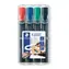 Staedtler Lumocolor Permanentmarker / Marker / 4er-Set / 4 Farben / 2 mm / wasserfest