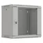 Lanberg WF03-5309-10S schwarz / Wandschrank / 19" / 9 HE / 540 × 350 mm / Glastür