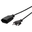 LogiLink schwarz / Stromkabel / CEE 7/16 Stecker - Buchse / 2 m