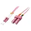 Lindy LC/SC OM4 pink / Optisches Duplexkabel / Multimode / 50/125 µm / 5 m