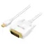 LogiLink Mini DisplayPort - DVI weiß / Kabel / DisplayPort 1.2 / Max. 1920 x 1080 px / 1,8 m
