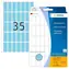 Herma Mehrzwecketiketten blau 12x30 mm / Etiketten / mattes Papier / 1120 Stück.