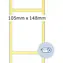 Herma Etiketten auf der Rolle 105 x 148,5 mm / Etiketten / mattes Papier / weiß / 1000 Stück