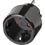 Brennenstuhl Reiseadapter EU- USA, Japan, schwarz / Steckdosenadapter / 15 A / 110-125 V