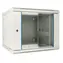 Extralink 12U 600x600 grau / Wandschrank / 19" / zweiteilig / Glastür / Tragfähigkeit 60 kg