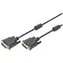 Digitus DVI-D (24+1) Kabel Edelstahl 2 m schwarz / DVI-D-Kabel / Dual Link / 2560 x 1600 Pixel 60 Hz / Ferritdrossel